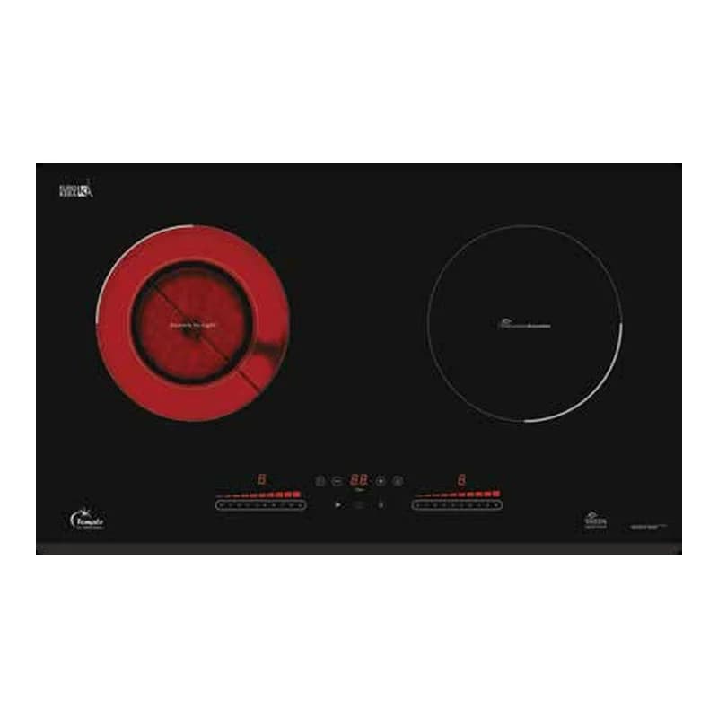 Bếp điện từ kết hợp 72cm mặt kính Eurokera Tomate GH DUO-S2IH plus chính hãng Tomate