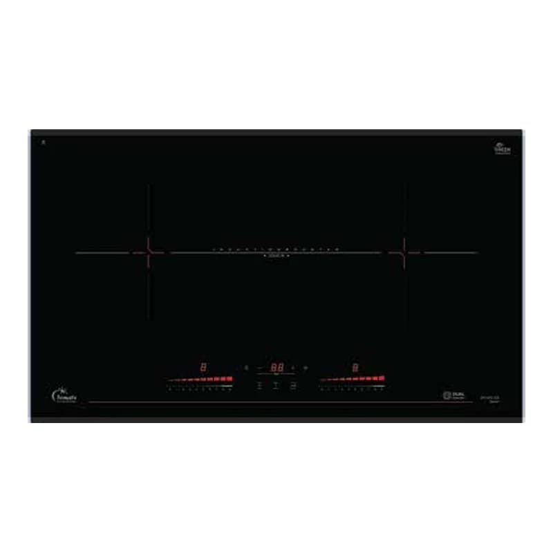 Bếp từ đôi 72cm viền nhôm 2 cạnh Tomate GH DUO-S2I serie 6 chính hãng Tomate