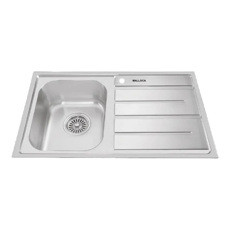 Chậu rửa chén 1 hố chống trầy 76cm Malloca LINEN MS7643SS chính hãng Malloca