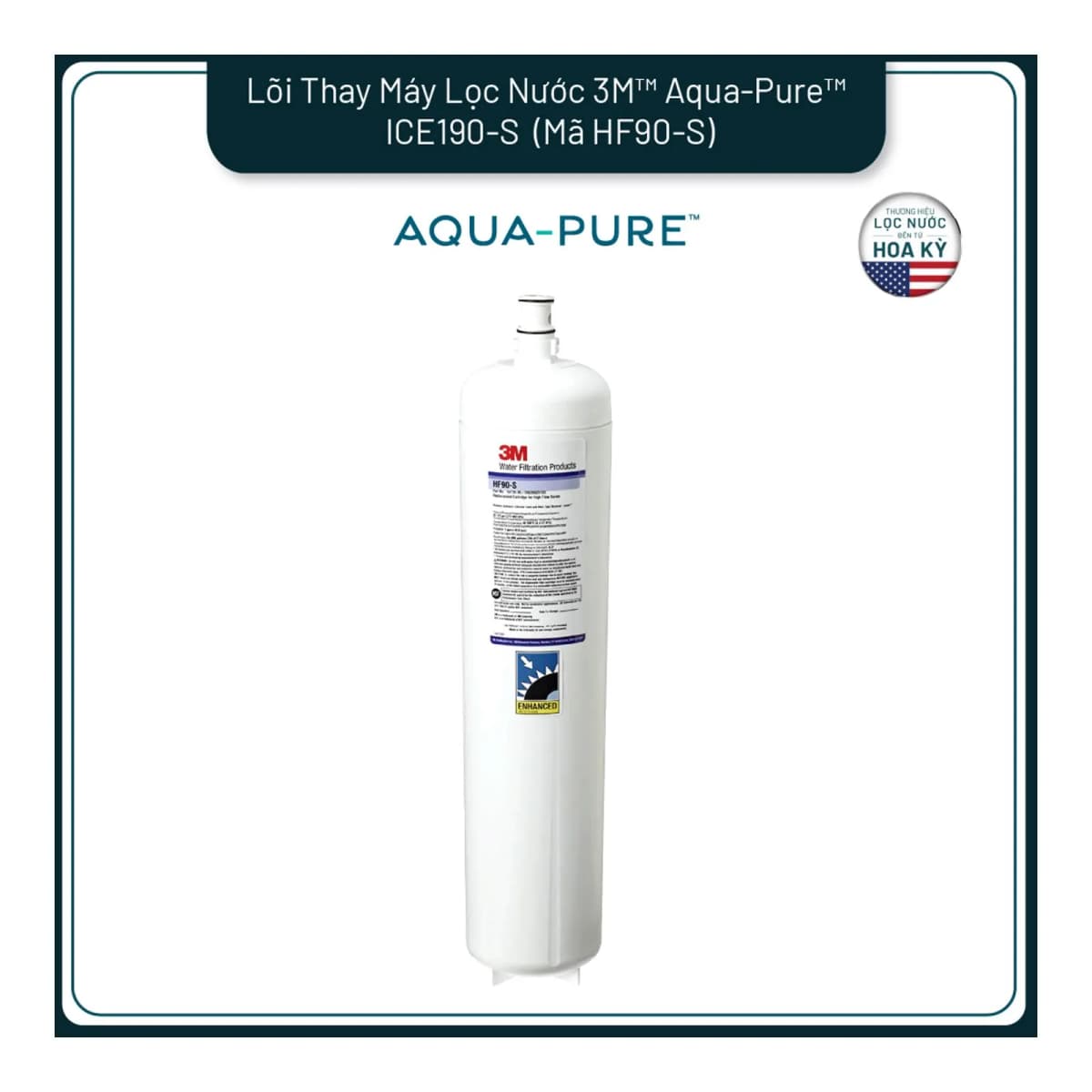 Lõi Thay Cho Máy Lọc Nước 3M™ Aqua-Pure™ ICE190-S & DP190 (Mã HF90-S) chính hãng 3M Aqua-Pure