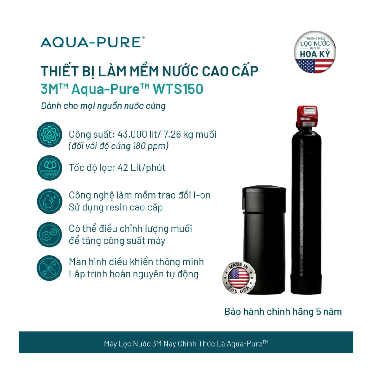 Hệ Thống Lọc Tổng Làm Mềm Nước 3M™ Aqua-Pure™ Dành Cho Biệt Thự - Villa chính hãng 3M Aqua-Pure