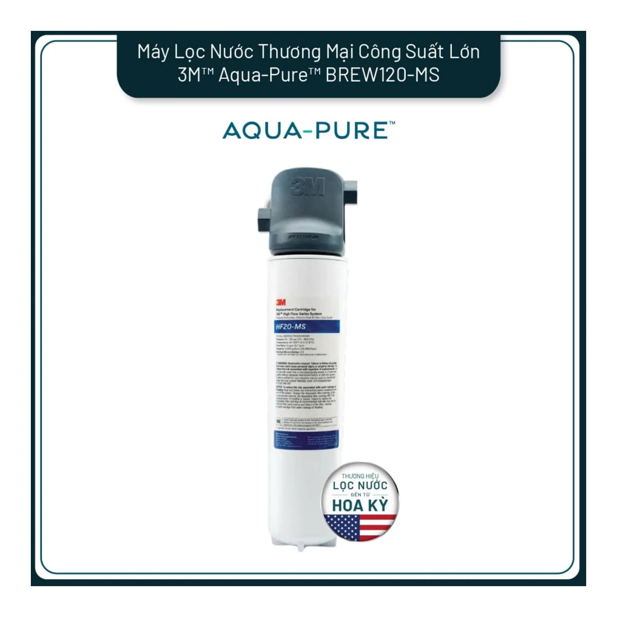 Máy Lọc Nước 3M™ Aqua-Pure™ BREW120-MS Công Suất Lớn Dành Cho Thương Mại chính hãng 3M Aqua-Pure