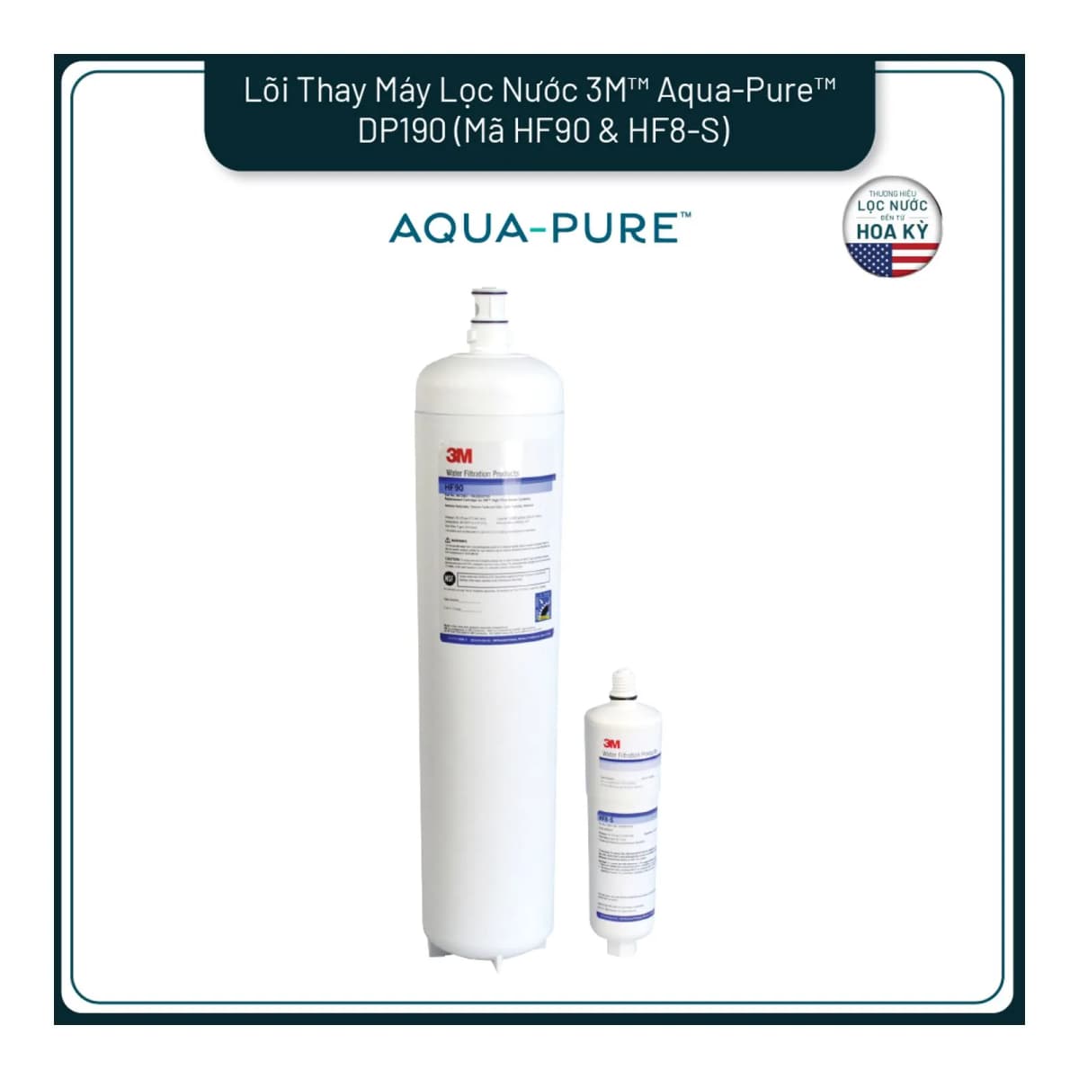 Lõi Thay Cho Máy Lọc Nước Thương Mại 3M™ Aqua-Pure™ DP190 (Mã HF90 & HF8-S) chính hãng 3M Aqua-Pure