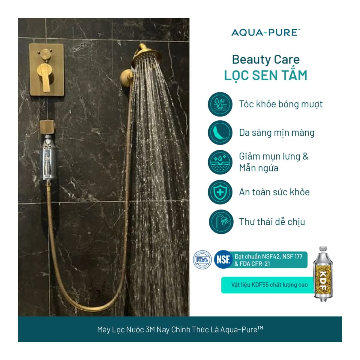 Thiết Bị Lọc Sen Tắm 3M™ Aqua-Pure™ SFKC01-CN1 chính hãng 3M Aqua-Pure