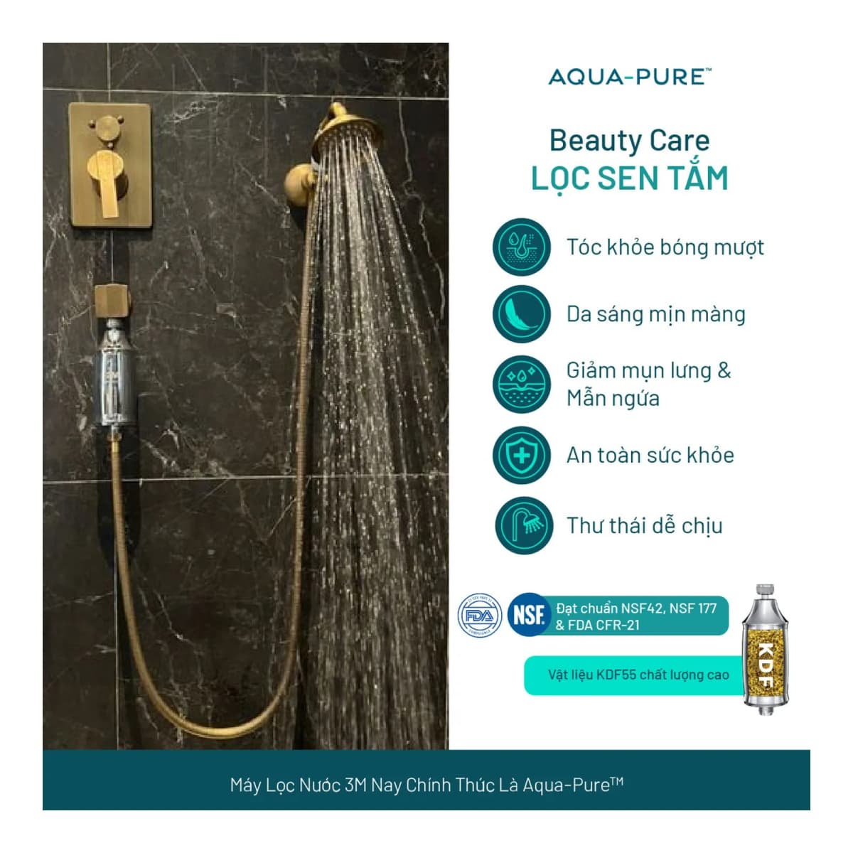 Lõi Lọc Thay Thế Cho Lọc Sen Tắm 3M™ Aqua-Pure™ SFKC01-CN1 chính hãng 3M Aqua-Pure