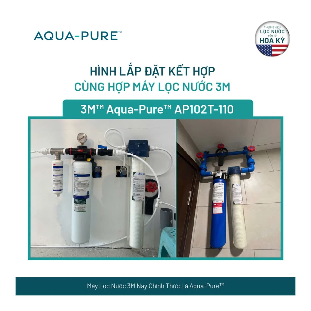 Lọc Thô Trong Suốt 3M™ Aqua-Pure™ AP102T - Xử Lý Tiền Lọc chính hãng 3M Aqua-Pure