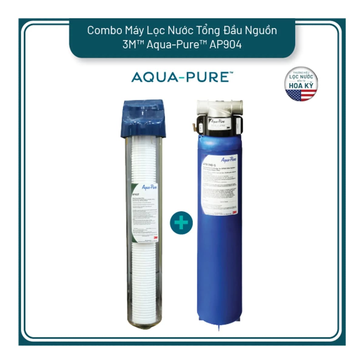 Máy Lọc Nước Tổng Đầu Nguồn 3M™ Aqua-Pure™ AP904 Kèm Lọc Thô Aqua-Pure Cao Cấp chính hãng 3M Aqua-Pure