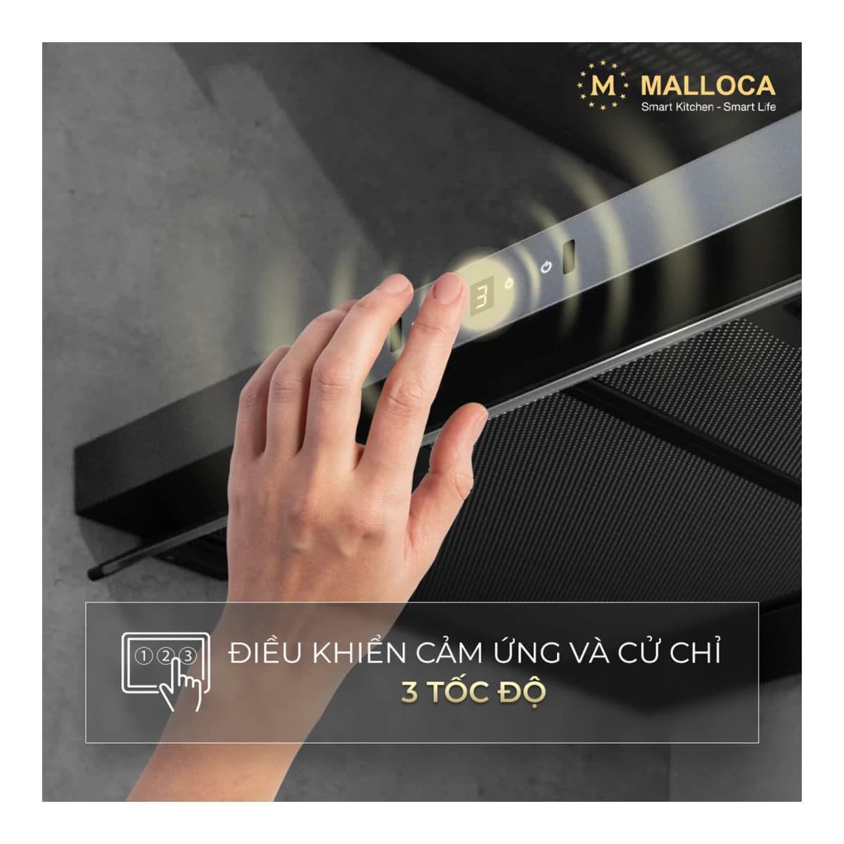 Máy hút mùi Classic 60 cm chính hãng Malloca