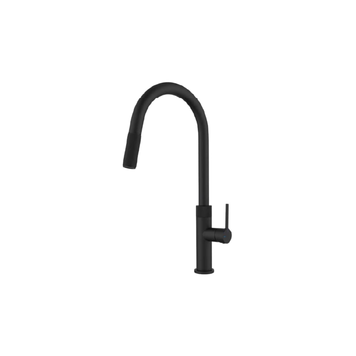 Vòi rửa chén nóng lạnh đồng thau mạ PVD Matte Black chính hãng Malloca