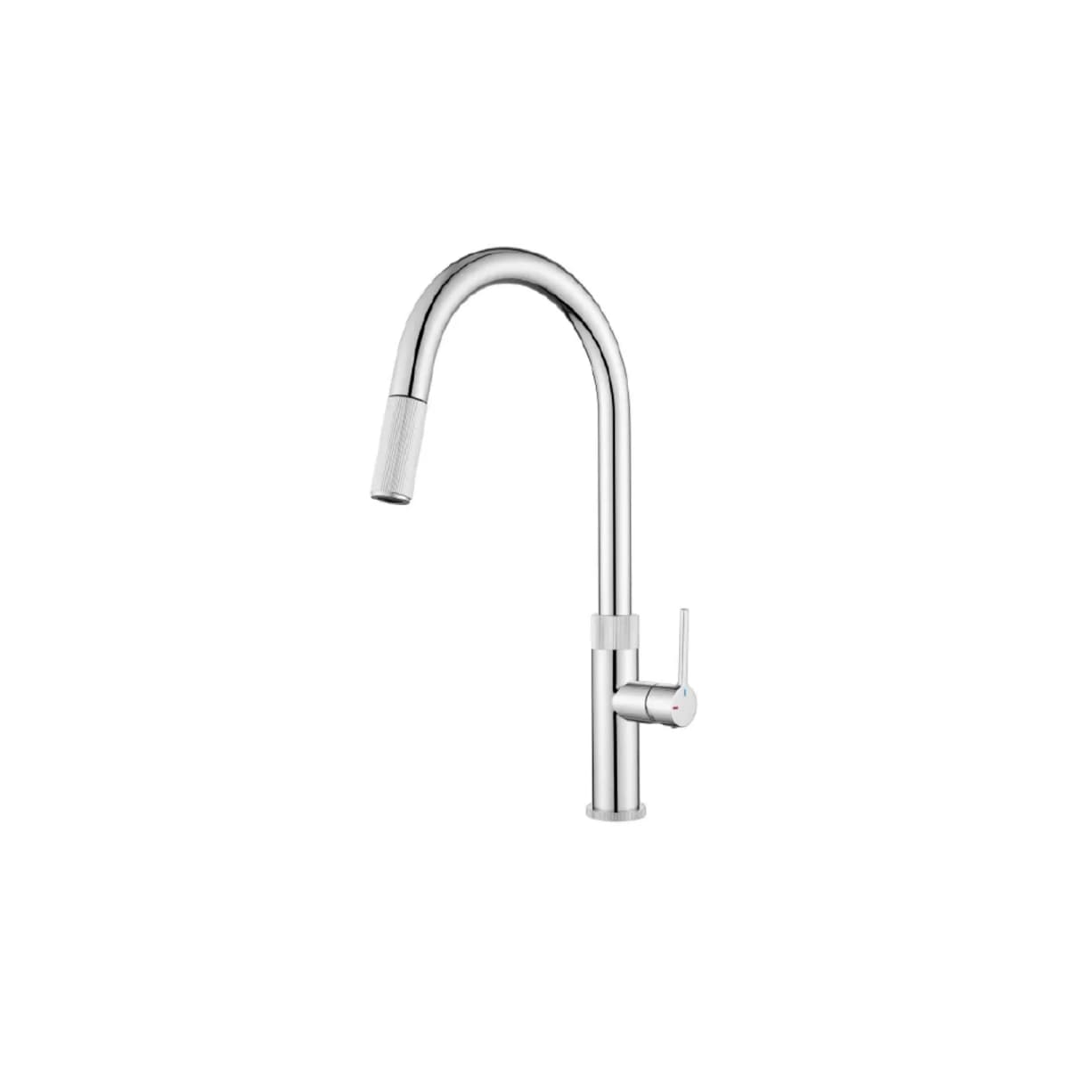 Vòi rửa chén nóng lạnh đồng thau mạ PVD Inox chính hãng Malloca