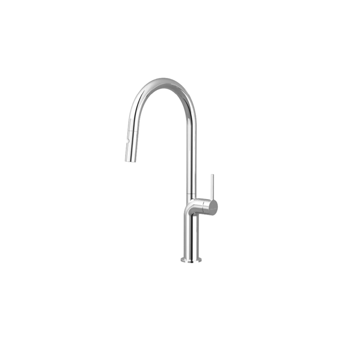 Vòi rửa chén nóng lạnh dây rút đồng thau Chrome chính hãng Malloca