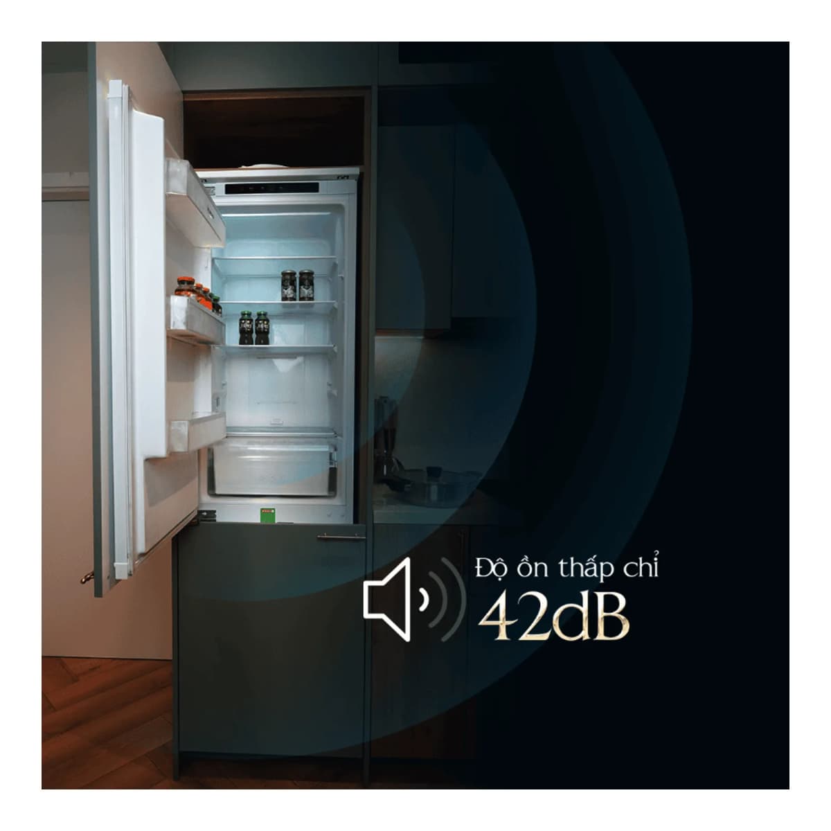 Tủ lạnh âm tủ 54 cm 236L chính hãng Malloca