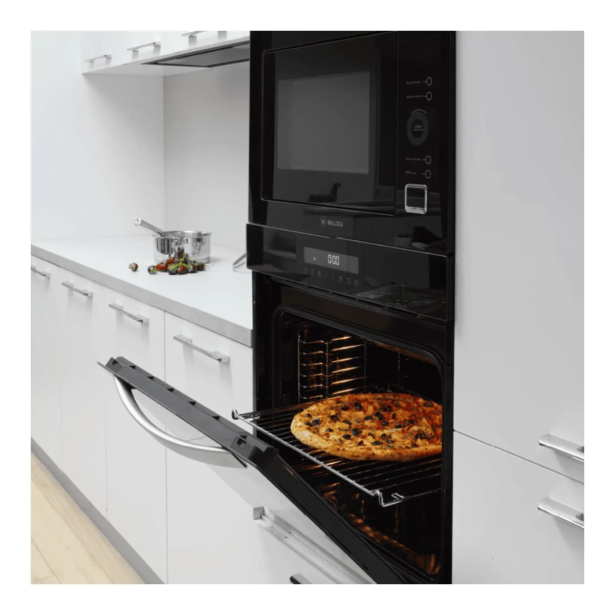 Lò nướng âm tủ 60 cm dung tích 70L chính hãng Malloca