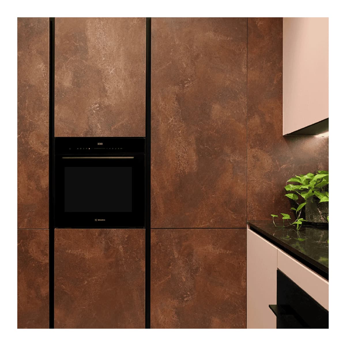 Lò nướng kết hợp vi sóng âm tủ 60 cm dung tích 72L chính hãng Malloca
