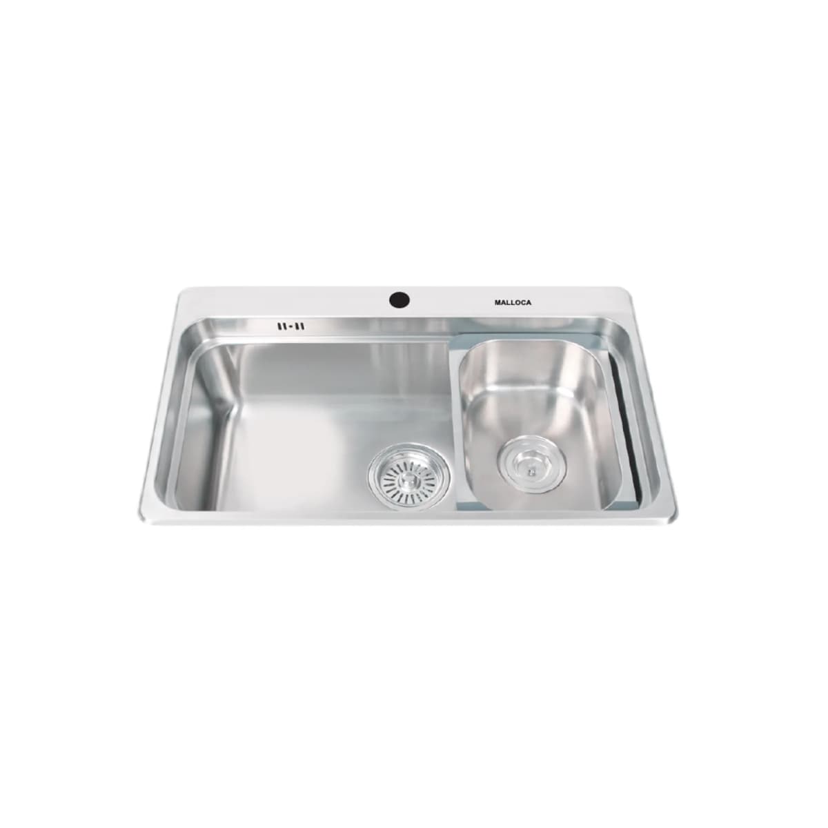 Chậu rửa chén 1 hố Inox 304 kích thước 76.2 cm chính hãng Malloca