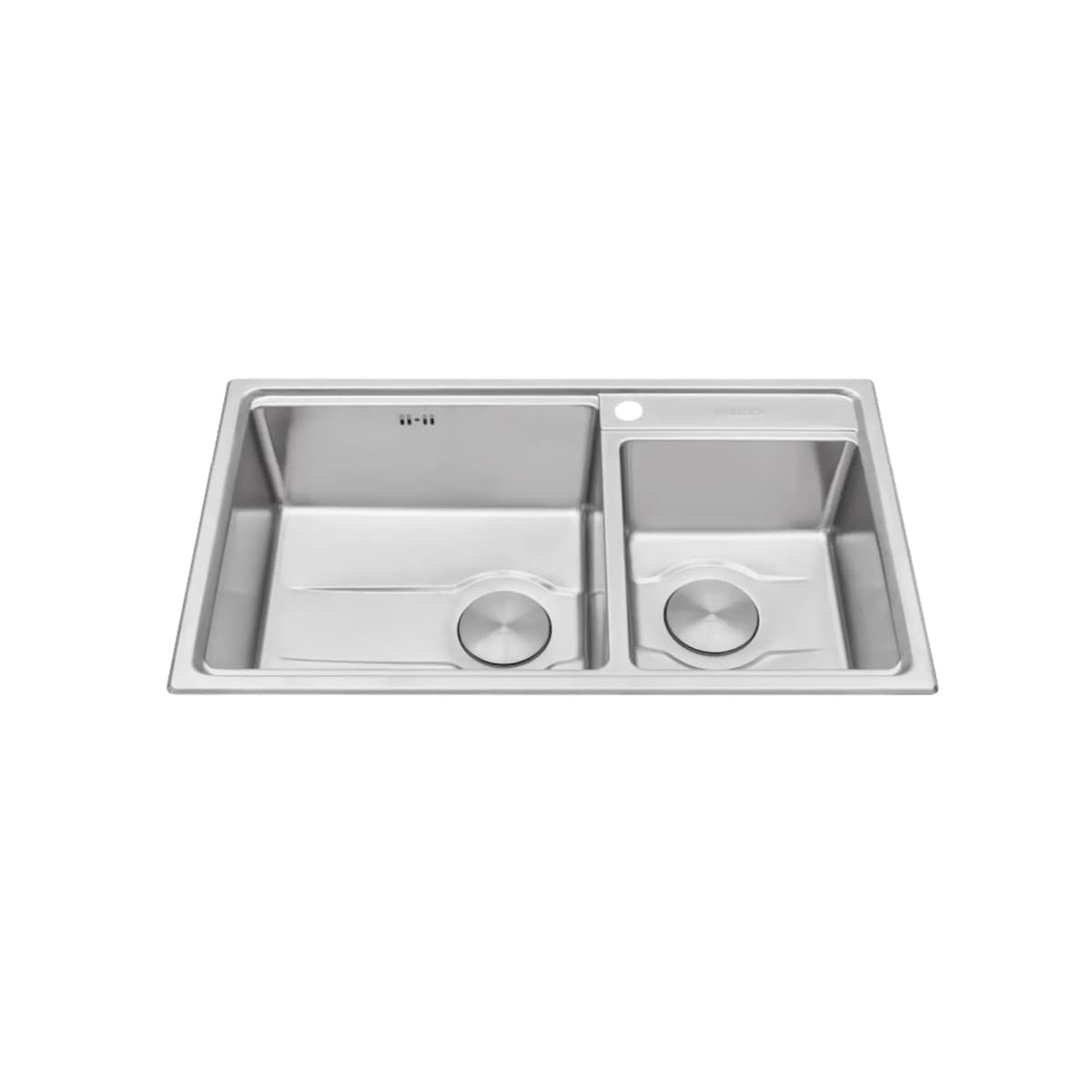 Chậu rửa chén 2 hố Inox 304 kích thước 82 cm chính hãng Malloca