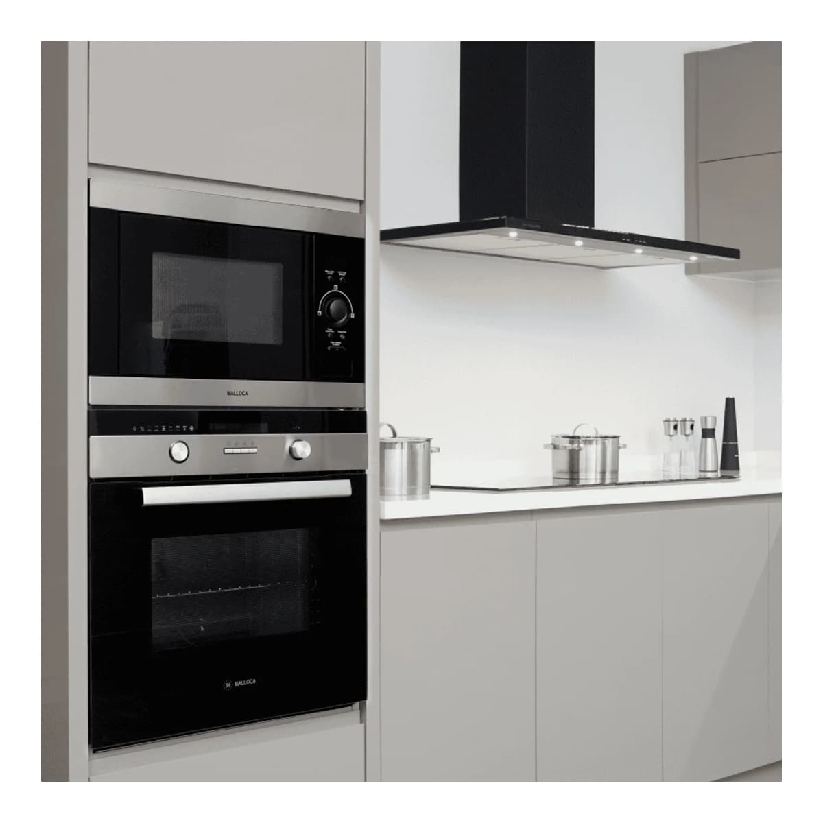 Lò vi sóng âm tủ dung tích 27L chính hãng Malloca