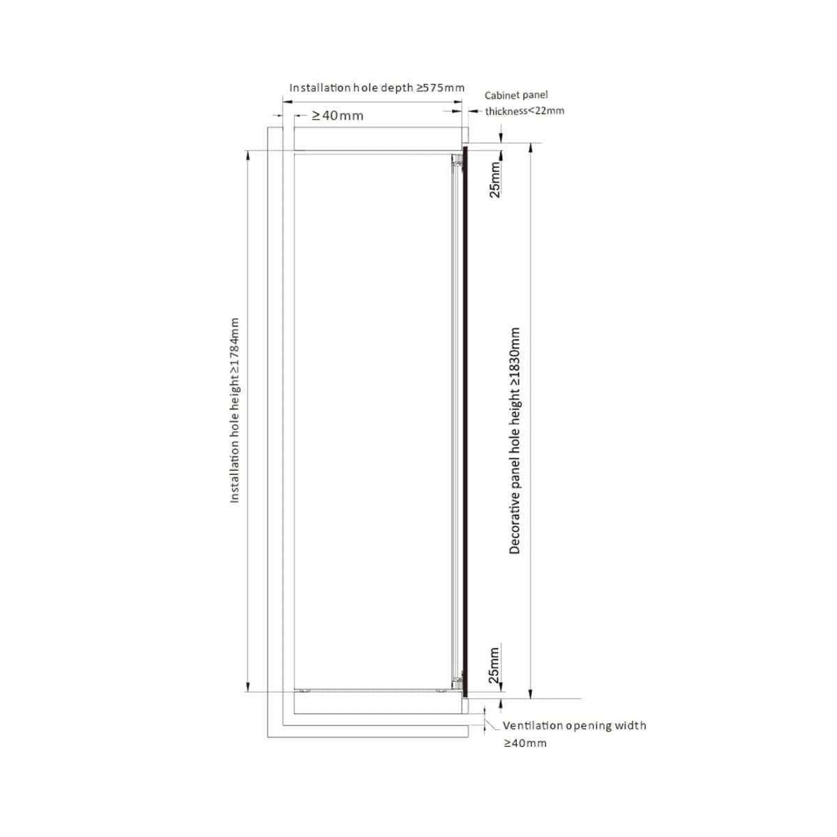 Tủ rượu âm tủ 2 vùng nhiệt độ 60 cm 241L chính hãng Malloca