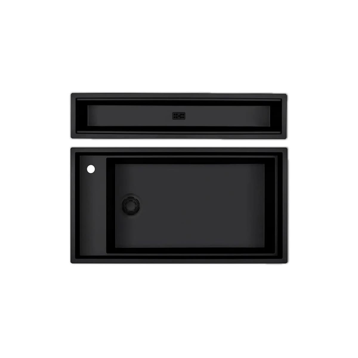 Chậu rửa chén đá granite 1 hố kích thước 86 cm chính hãng Malloca
