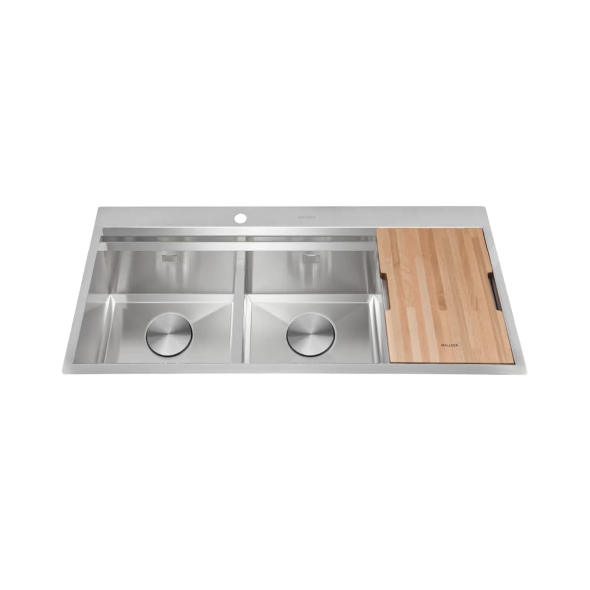 Chậu rửa chén 2 hố Inox 304 kích thước 116 cm chính hãng Malloca