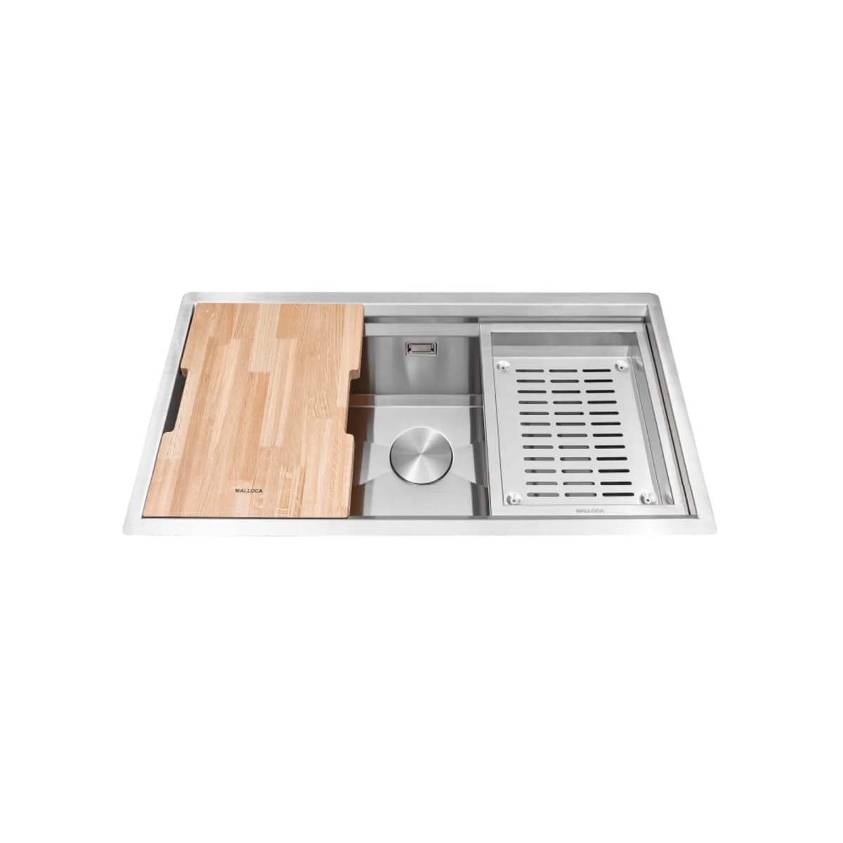 Chậu rửa chén 1 hố Inox 304 kích thước 78 cm – lắp âm hoặc lắp nổi chính hãng Malloca