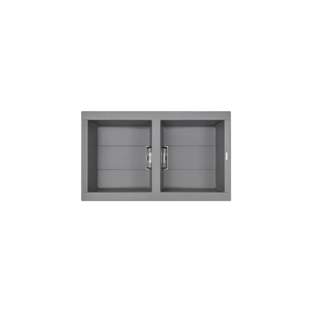 Chậu rửa chén đá Granite 2 hố kích thước 86 cm chính hãng Malloca