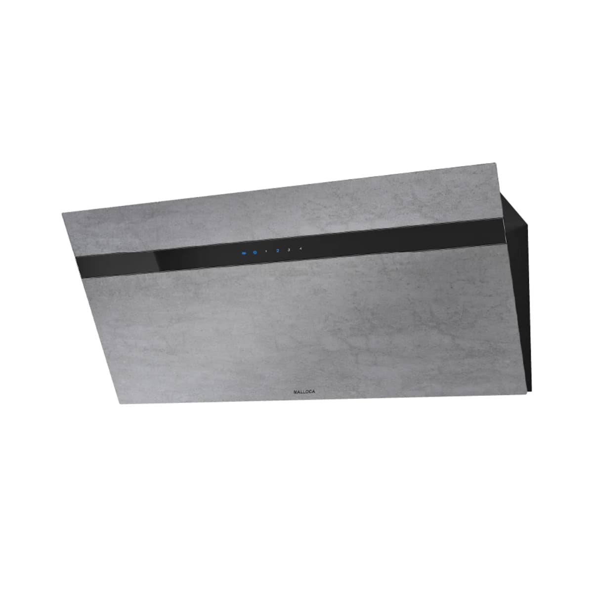 Máy hút mùi áp tường dạng nghiêng 90 cm chính hãng Malloca