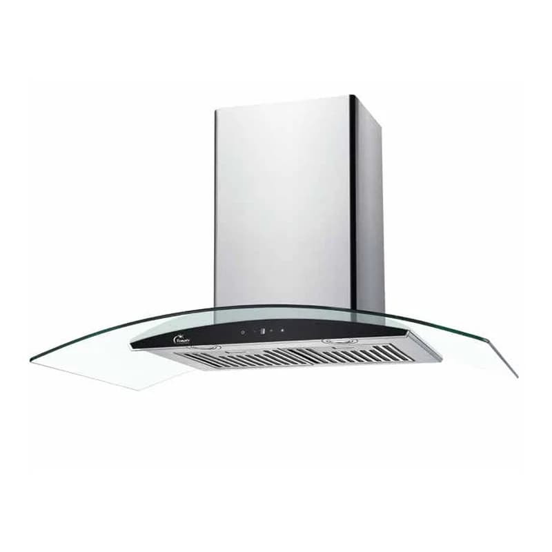 Máy hút mùi kính cong lưới Baffle Inox 90cm Tomate TOM 3155-90 chính hãng Tomate