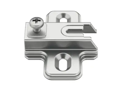 Đế của bản lề Hafele không giảm chấn - Metalla 110° tiêu chuẩn không giảm chấn
