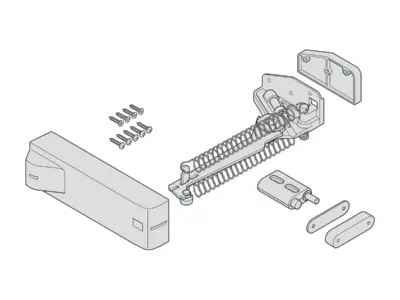 Cửa trượt xếp (trùm ngoài) Hafele SLIDO F-FOLD61 50A