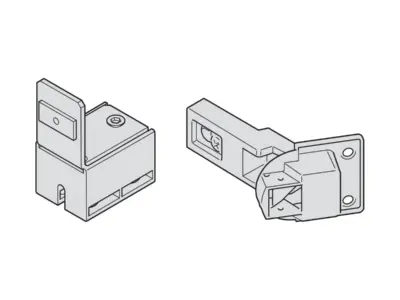 Bản lề cho dẫn  hướng - Phụ kiện cho cửa trượt xếp Hafele SLIDO F-FOLD61 50A