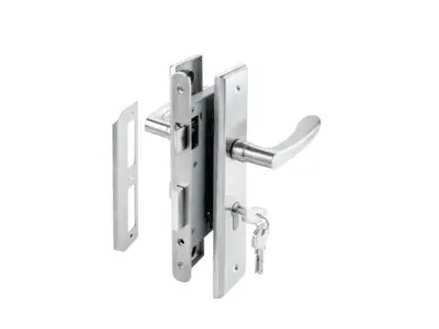 Bộ tay nắm Hafele đế dài kiểu Oval (tay nắm - thân khóa - ruột)