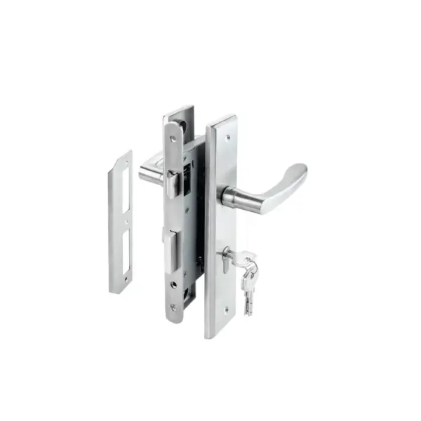 Bộ tay nắm Hafele đế dài kiểu Oval (tay nắm - thân khóa - ruột)