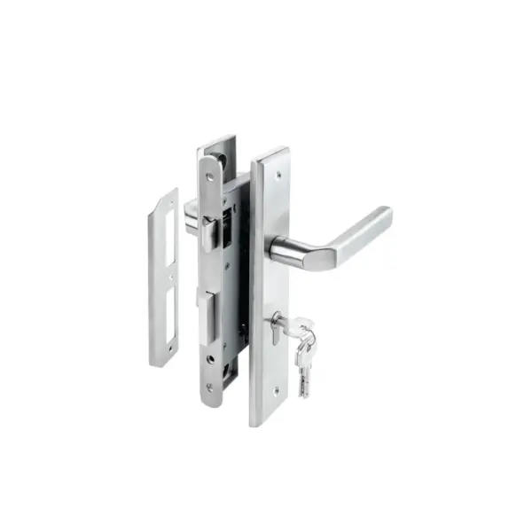 Bộ tay nắm Hafele đế dài kiểu J (Tay nắm - thân khóa - ruột)
