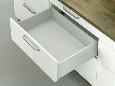 Ray hộp Hafele Matrix Box P Plus, chiều cao thành hộc 180 mm