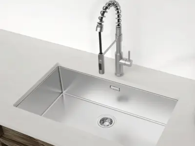 Chậu bếp Inox Hafele Satin R25 HS24-SSN1S-760
