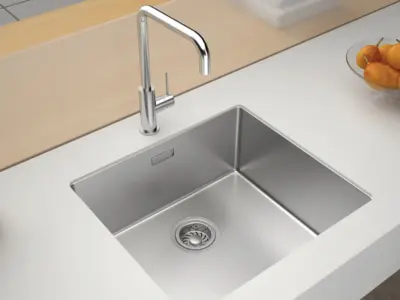 Chậu bếp Inox Hafele Satin R10 HS24-SSN1S-490