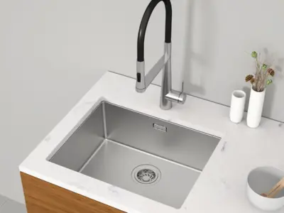 Chậu bếp Inox Hafele Satin R10 HS24-SSN1S-540