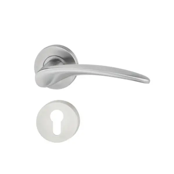 Tay nắm gạt có nắp che cho cửa phòng Hafele - Inox mờ