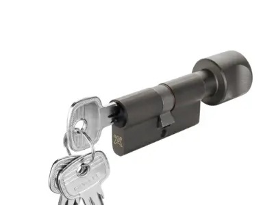 Ruột khóa cửa phòng Hafele màu Graphite Black