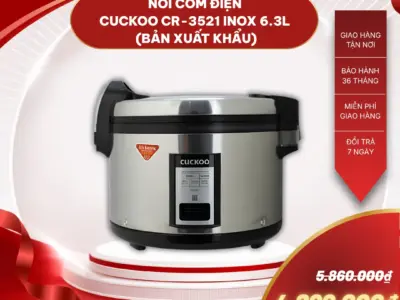 Nồi cơm điện Cuckoo CR-3521 inox 6.3L (Bản xuất khẩu)