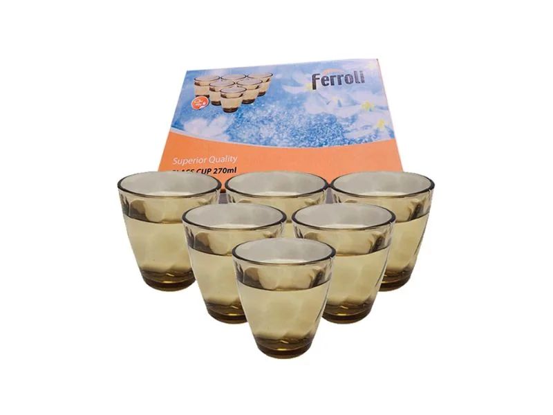 Bộ 6 cốc thủy tinh Ferroli 270 ml