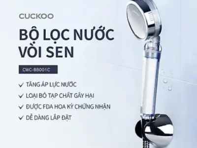 Bộ lọc nước vòi sen Cuckoo CWC-BB001C