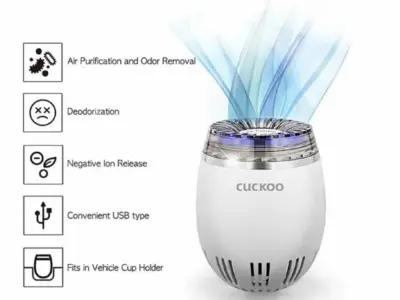 Máy lọc không khí dùng trong xe ô tô Cuckoo AC-03V10W