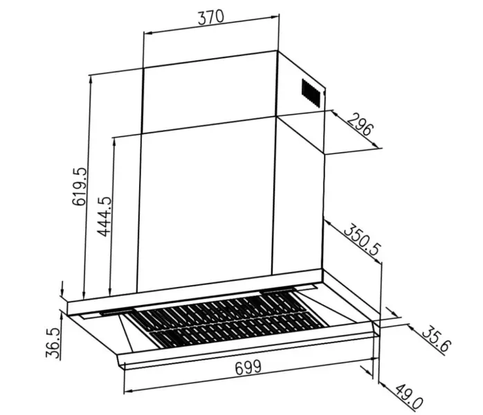Hút mùi EB – 1020T