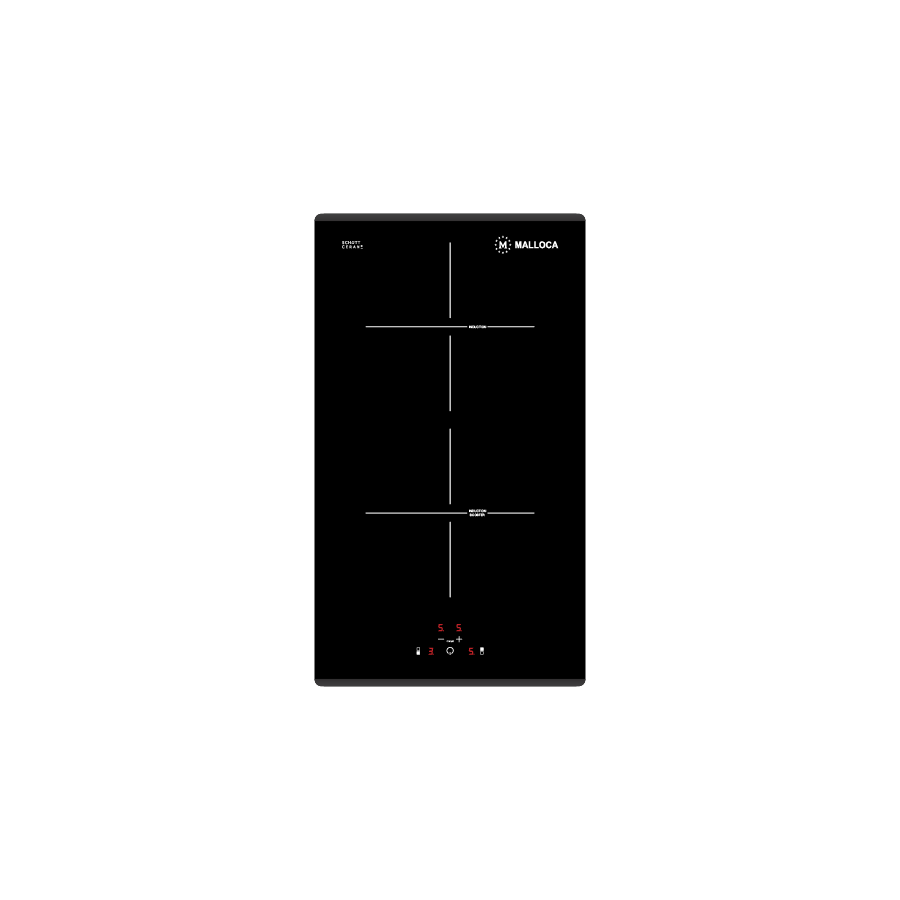 Bếp từ domino 2 vùng nấu 30 cm Malloca MDI 302