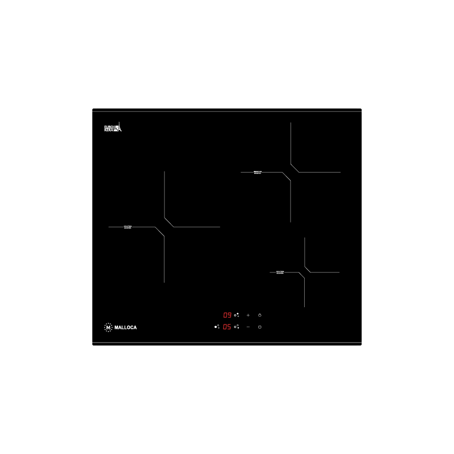 Bếp từ 3 vùng nấu 59 cm Malloca MH03IN