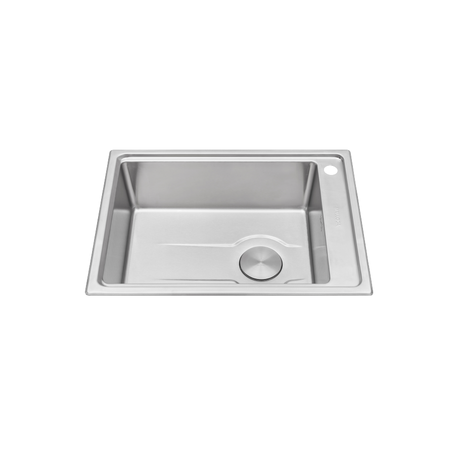 Chậu rửa chén 1 hố Inox 304 kích thước 66 cm - lắp âm hoặc lắp nổi Malloca MS5066W
