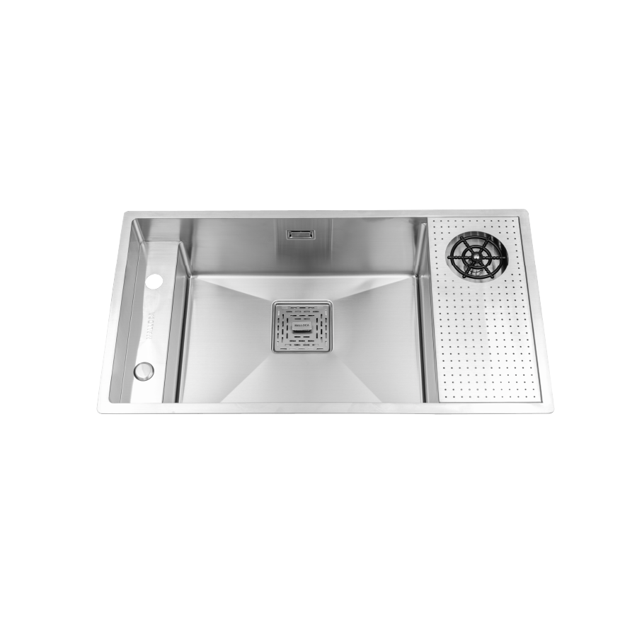 Chậu rửa chén 1 hố Inox 304 kích thước 80 cm Malloca MS6303WST