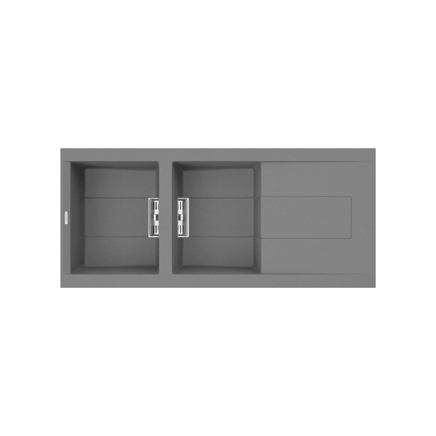 Chậu rửa chén đá Granite 2 hố kích thước 116 cm Malloca SMART K500